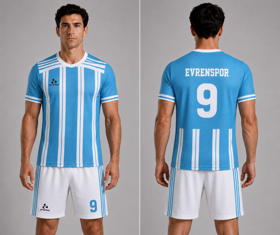Royal Stripe Futbol Forması