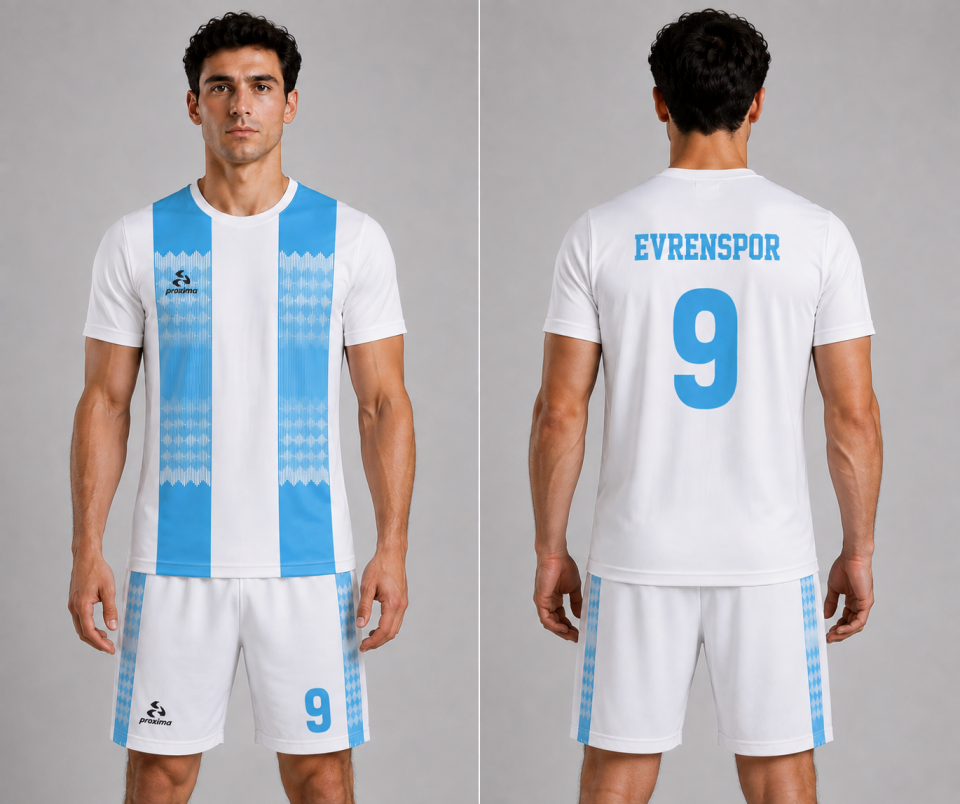 Sky Stripe Futbol Forması