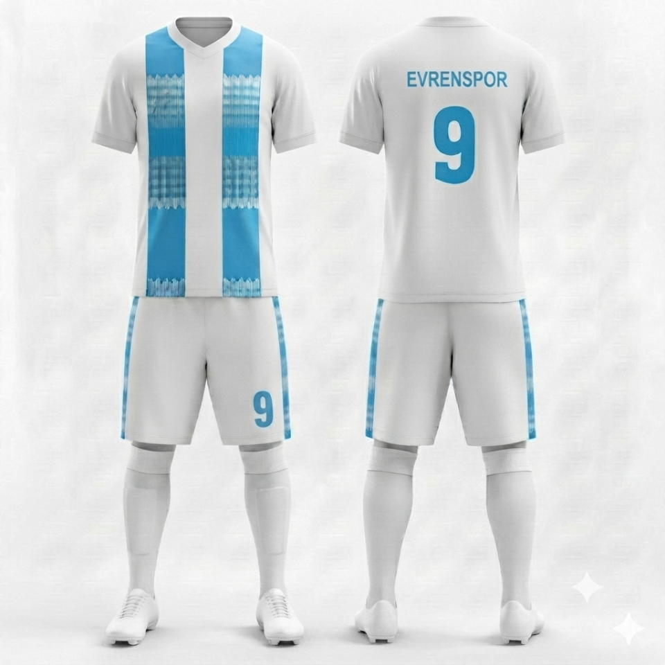 Sky Stripe Futbol Forması